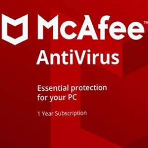 McAfee AntiVirus 2024 Key 1 Year 1 PC