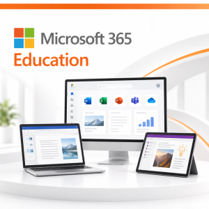Microsoft 365 Education (PC/Mac) – 5 Devices, 1 Year – Microsoft Account – Global